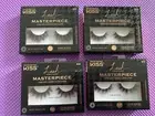 4 × KISS Lash Masterpiece Faux Mink Lashes Hand Woven & Tweed Reusable NEW