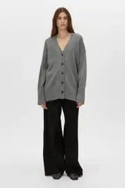 Romeo 2.0 Oversized Cardigan in Grey Melange - CAMILLA AND MARC® C&M