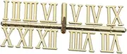 WHAMVOX Set of 3cm Roman Numerals Clock Hands Electroplated Wall Clock Parts for DIY Timepiece Projects