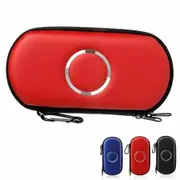 PSP Carring Case Portable Travel Pouch Cover Zipper Bag Compatible for Sony PSP 1000 2000 3000 Game Console (Red)
