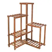 Vintage Multilayer Plant Stand Right Angle Placed Flower Shelf for Balconie Terrace