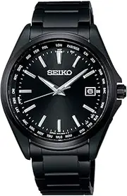 [SEIKO SELECTION] SEIKO SBTM333 Selection Solar Radio Correction Metal Band Men's Watch Japan Import April 2023 Model black, Modern