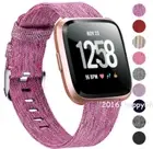 Canvas Sports Strap Wristband Fabric Watch Band For Fitbit Versa / Lite /Versa 2