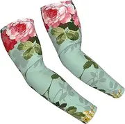 [FSCEV] Flower Sun Protection Arm Sleeves Outdoor Essentials Cooling Compression Golf Hiking Cycling