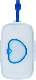 ZZBUY Baby Wipes Dispenser, Refillable Reusable Wet Wipes Pouches Container Case, Portable Travel Wipe Dispenser Holder (Blue)