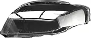 CLZCNQLX Front Headlights Lens Shell Glass Lampcover Compatible for Audi A4 B7 S4 RS4 2006 2007 2008 Transparent(1pc Left Side)