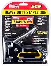 Heavy Duty Staple Gun Stapler Free 500 Staples Fastener Tool Kit Tacker