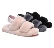 Australian Shepherd® UGG Slingback Fluffy Slides Women Lonnie