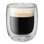 ZWILLING SORRENTO DOUBLE WALL GLASSWARE 2-PC ESPRESSO GLASS SET