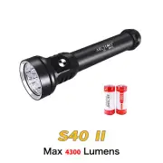 Archon S40 II 4300 Lumen Diving Photoraphy Light Underwater Flashlight Torch Kit