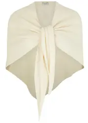 Inverni Waffle-knit Cashmere Scarf - Ivory - One Size One Size