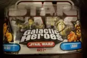 Star Wars HAN SOLO & LOGRAY Galactic Heroes action figures NEW 2007 Hasbro Ewok