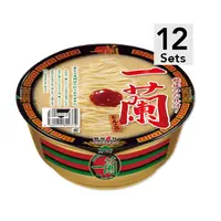 在飛比找DOKODEMO日本網路購物商城優惠-[DOKODEMO] 【12個裝】一蘭豚骨杯拉麵