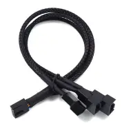 5PCS 27cm 4Pin 1 to 3 4Pin Adapter Cable PWM Temperature Controlled Cooling Fan Power Adapter Extension Cable Lead Wire