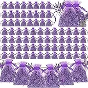 Demissle 160 Pack French Lavender Sachets Bags Bulk for Drawers and Closets Home Fragrance Dried Flower Lavender Sachets Bridal Shower Favors