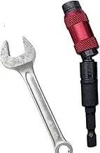 Electric Drill Magnetic Screwdriver Bit Holder,Flexible Multi-Angle Bit Holders - Portable Reversing Extension Rod 1/4in