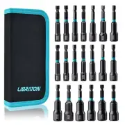 20PCS Magnetic Nut Driver Set Impact Drill Driver Bit Set 1/4" Metric and SAE...