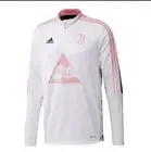Juventus Adidas Size L Pharrell Williams Humanrace 1/4 Zip Jacket White/Pink Ca6
