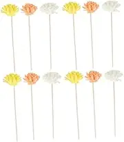 12Pcs Realistic Flower Diffuser Sticks for Longlasting Prolonged Scent Diffusion Home and Bathroom Dried Floral Essential Oil Diffuser Sticks with Lifelike Design