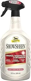 Absorbine, Showsheen Showering Shine Original Hair Polish & Detangler Spray, 32 fl oz, White