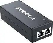 SODOLA 2.5Gbit POE+ Injector - 30W PoE Adapter | Convert Non-PoE to PoE | 10/100/1000/2.5G RJ45 | 802.3af/at-Compatible | Plug & Play | Up to 100 m Transmission