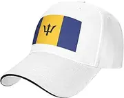 [SSIULUS] Flag of Barbados Casquette Cap Hats,Trucker,Baseball Cap with Snapback,Perfect for Summer,Golf