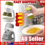 Multifunctional Pressing Cleaning Brush Soap Dispensing Brush Dish Scrub WZ