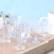 12pcs Mini Wine Cups Ice Cream Sundae Cup Toy Decorative Dollhouse Miniature_ CR