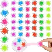 36 Pcs Stretchy Window Crawler Balls Rolling Wall Ball Climbers, Multicolored Wall Crawler Sticky Toy Small Sticky Balls Mini Fidget Crawler Squishy Wall Stress Ball for Anxiety Relief Hand Exercise