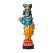 Handcrafted Poly Marble Lord Krishna Murti/Statue (Size: 29 cm X 11.5 cm X 8 cm)