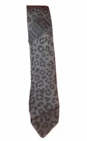 Men's Express Tie ~ Orlando Magic Leopard Print Black Gray 2.25" Skinny Width