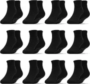 [HYCLES] Stopper Socks Children - 12 Pairs ABS Socks Children Boys Toddler Non-Slip Socks Non-Slip Socks Girls for 1-7 Years