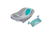 Ingenuity Summer By Ingenuity Deluxe Baby Newborn Comfy Bath Tub Gray 0m+