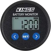Kings 500A Battery Monitor With Shunt | Lithium Compatible | Backlit LCD Display | 500A Shunt | Temperature Sensor