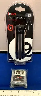 Bundle Focus 8" Table Top Tripod For Digital Camera & Memory Card Wallet ...New