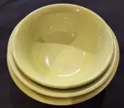 Fiesta Ware Chartreuse Green 3 PC Mixing Nesting Bowl Set New Perfect