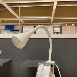IKEA代購 NÄVLINGE Led夾式聚光燈, 黑色 白色