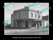 OLD 8x6 HISTORIC PHOTO OF THE PENFOLDS WINES SHOP PETERSHAM NSW c1940