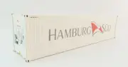 WSI 04-2198 Hamburg Sud 40 ft Reefer Thermoking Shipping Container - Scale 1:50