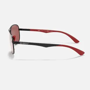 【RayBan 雷朋】限量法拉利聯名款 碳纖維輕量太陽眼鏡(RB8313M-F002H2 61mm 偏光鏡片)