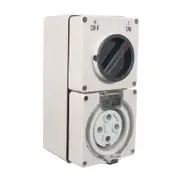 NLS 66CV432 - 4 Pin 32Amp Switched Socket Outlet IP66 - 30492