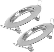 Cabilock Recessed Light Trim Spotlight Down Light Holder 2pcs Metal Recessed Light Holder Gu10 Light Fixture Frame Easy Access Bulb Replacement Modern Design