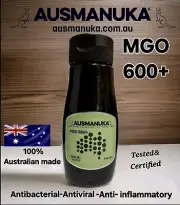 Manuka Honey MGO 600+ 375g. AUSMANUKA™. Tested & Certified. "Can't Send To W.A."