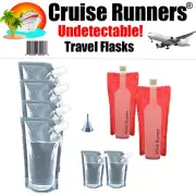 Cruise Ship Flask Kit Rum Runners Cruise Sneak Alcohol Liquor Booze Bags Plastic