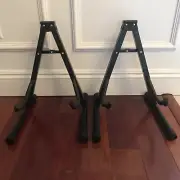 2 Acoustic/Guitar Folding A-Frame Stands Universal Stand Floor With Secure Lock
