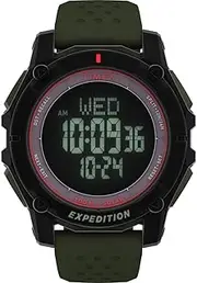 [Timex] Men's Digital Quartz Watch Expedition North Ridge, Green, Strap.