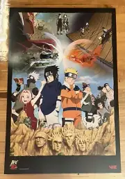 2023 SDCC COMIC CON EXCLUSIVE VIZ MEDIA NARUTO SHIPPUDEN 12X18 POSTER!!