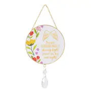 Splosh Guardian Angel Glass/Metal Suncatcher Hanging Home/Window Decor 12x26cm