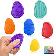 COYUN Pack of 6 Fidget Toys, Sensory Stones with Packaging Box, Stress Relief Toy, Sensory Toy, Anti-Stress Toy, Sensory Toys, Sensory Toy for Stress, Anxiety, ADHD & Autism