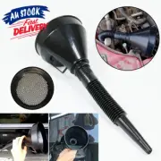 1Pc Fuel Petrol Can Spout AU Car Plastic 2 in1 Motorcycle Funnel For Oil Water